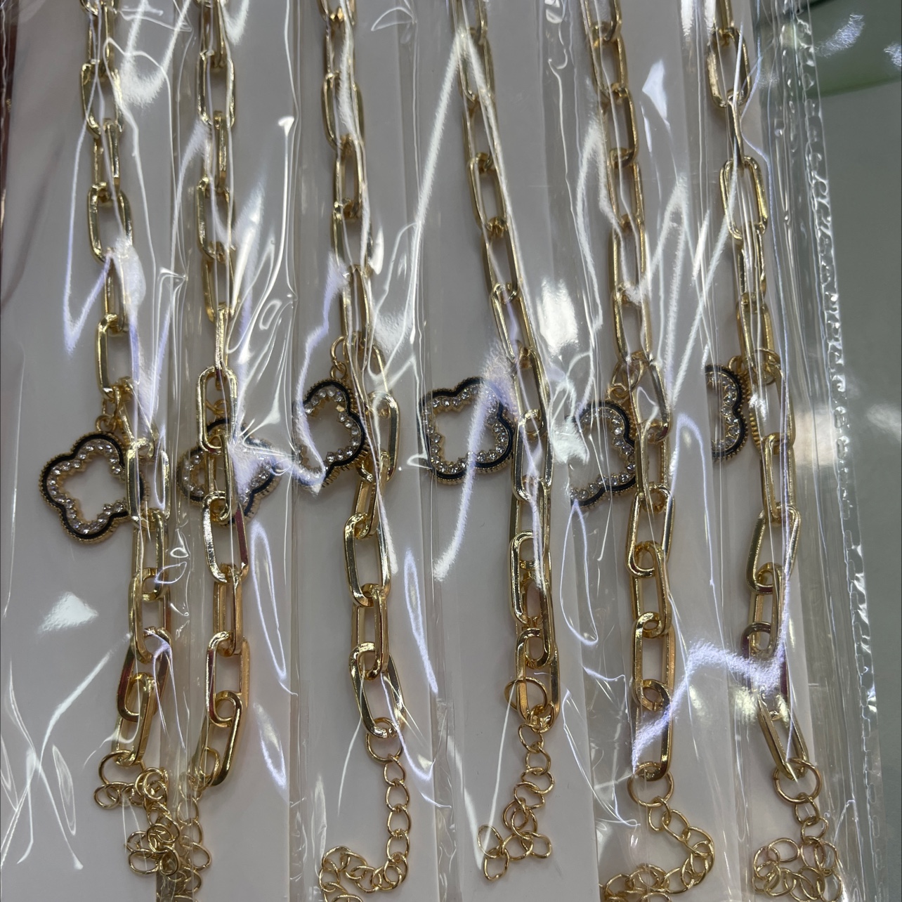 潘多拉风格绿松石手链 女士不规则百搭手镯 独特设计时尚饰品 潮流手链女款精致饰品手链详情图4