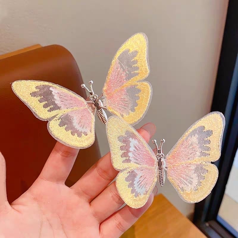 Children's moving butterfly hair clips, little girls' super fairy flying wings, princess hair accessories, girls' hair clips, head accessories detail image 6