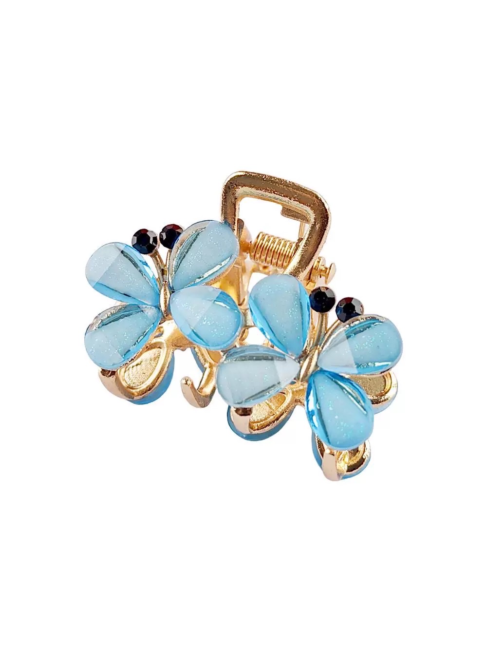 This trendy and fashionable European and American hair accessory is versatile. It features colorful diamond-encruted metal high ponytail hair claws, rhinestone butterfly grappling clips, updo hair clips and hair accessories Application Scenario