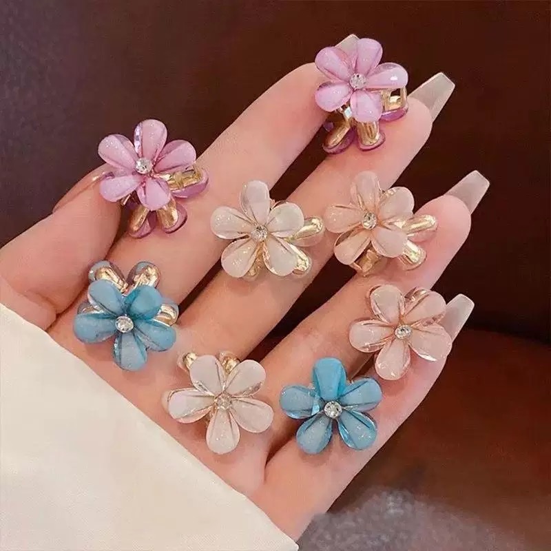 Camellia mini hair clips, women's side hair clips, small bangs, hair clips, headwear, hair clips, braided hair clips, hair clips Specification image