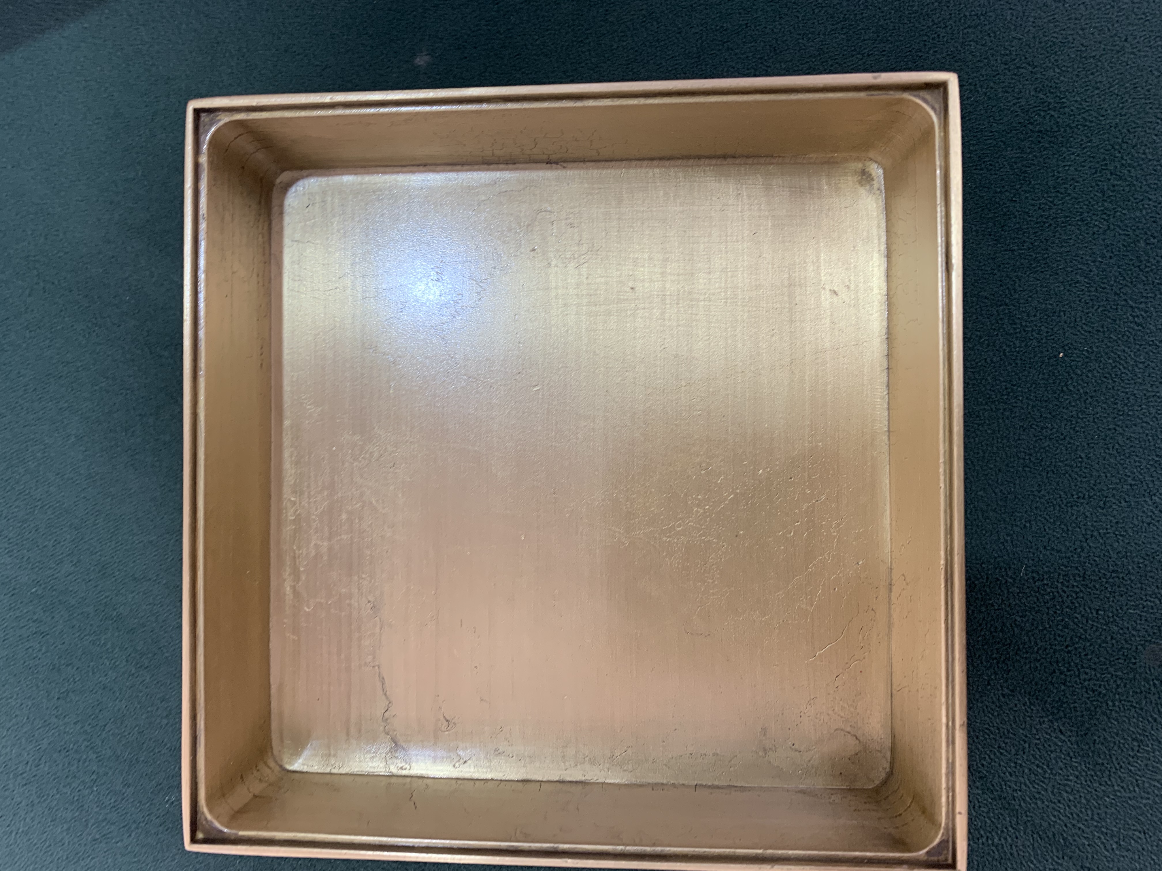 纯黄铜铸造烟灰缸 中式古铜色烟灰缸 防风抗摔打 黄铜烟灰缸详情图3