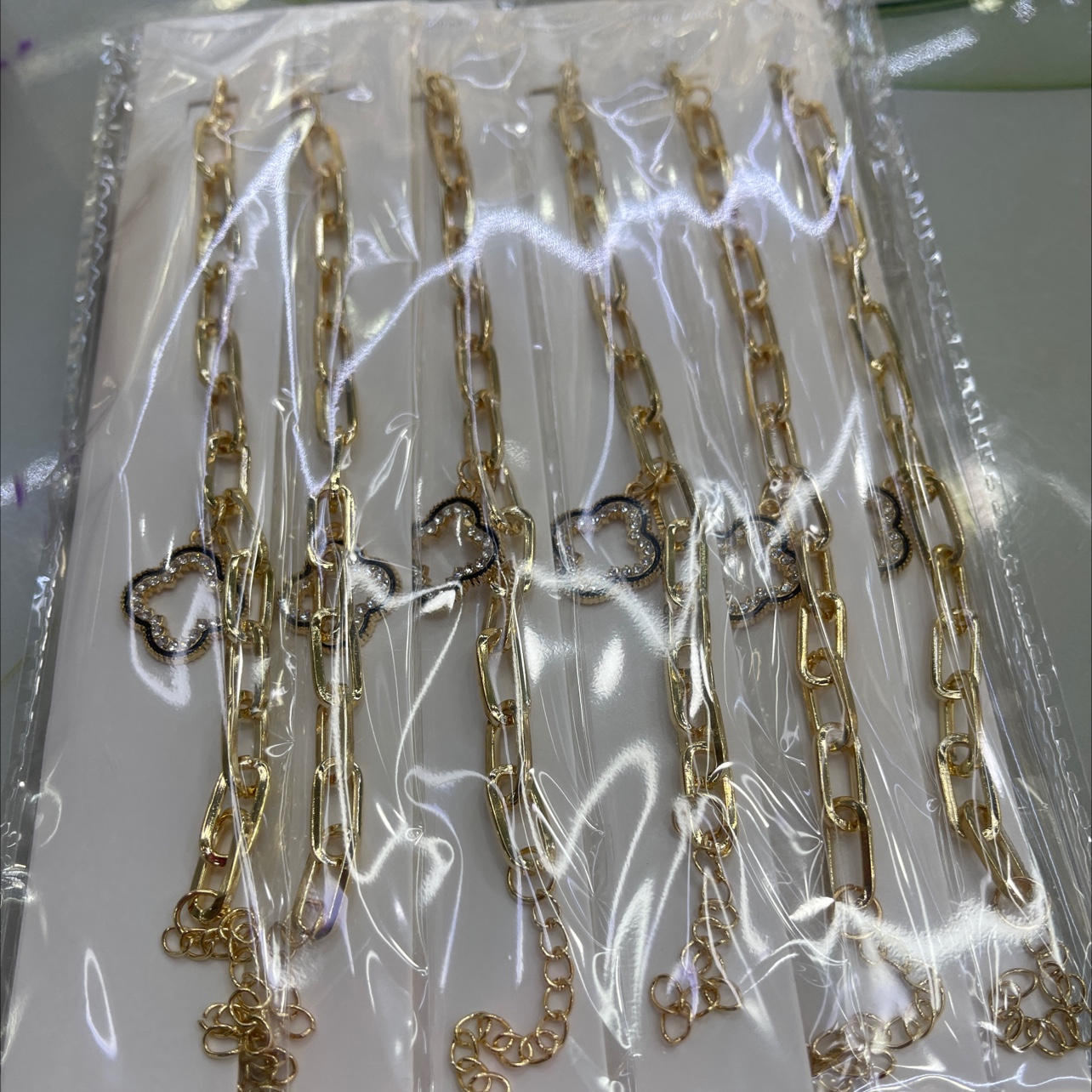 潘多拉风格绿松石手链 女士不规则百搭手镯 独特设计时尚饰品 潮流手链女款精致饰品手链详情图2