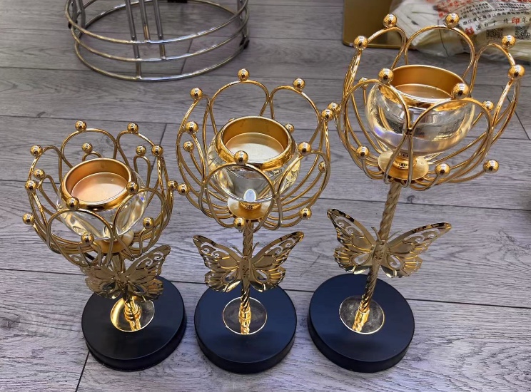 复古风格透明蜡烛杯 玻璃花瓶烈酒杯套装 香薰炉配件附赠 多功能收纳盒装饰家居美观实用