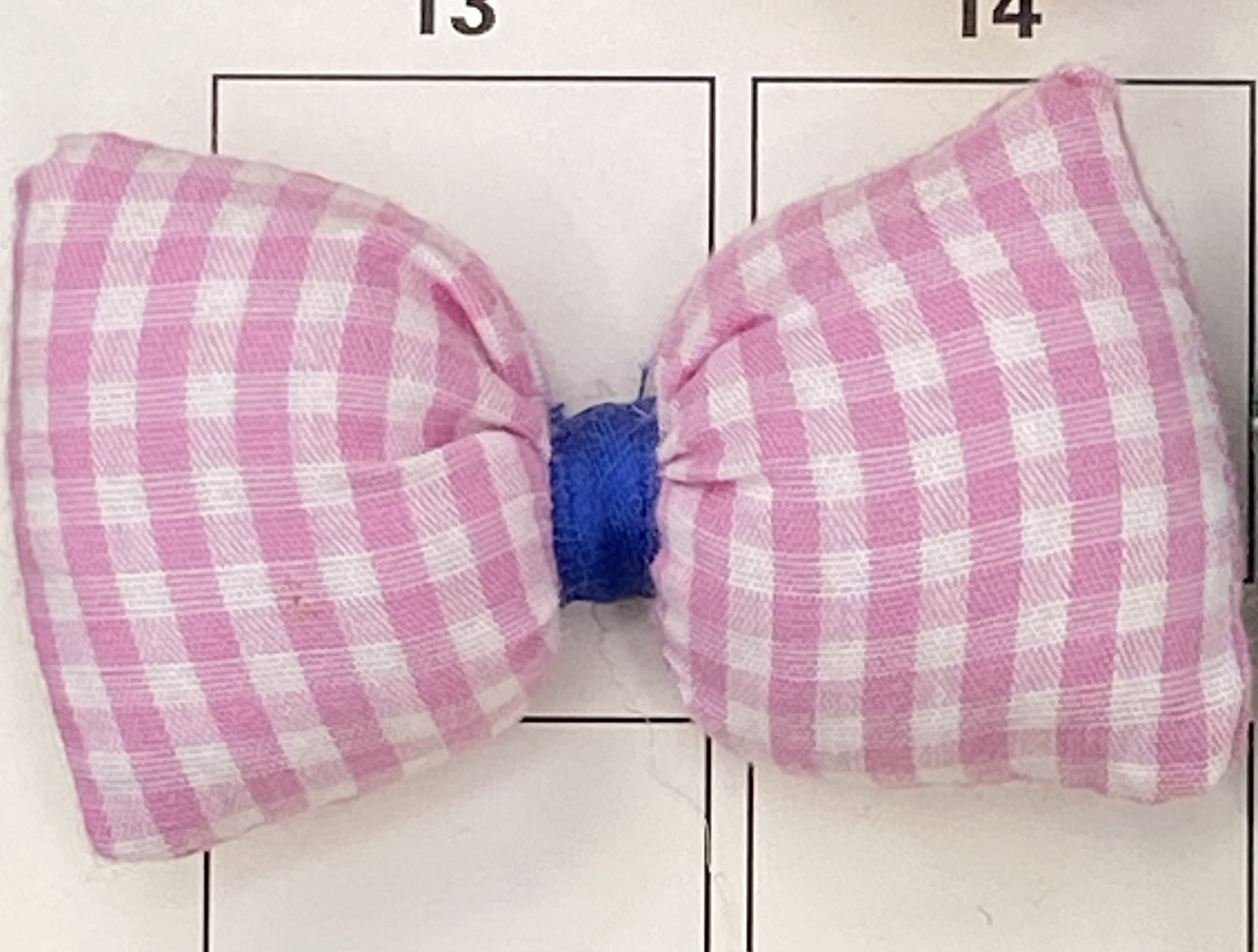 彩色充棉格子大领结经典布艺配件7.5公分产品图