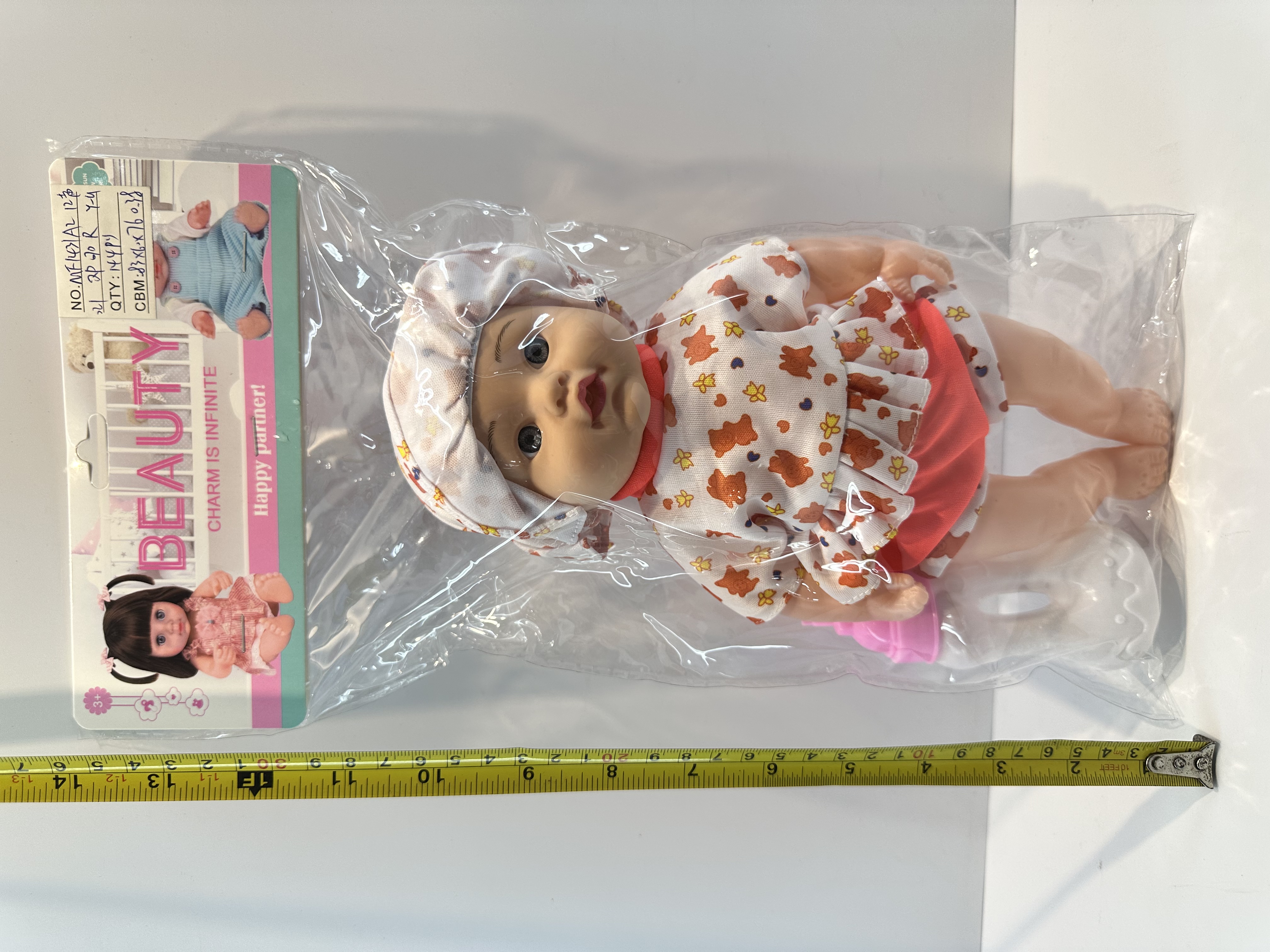 pvc doll toys in card head bags
