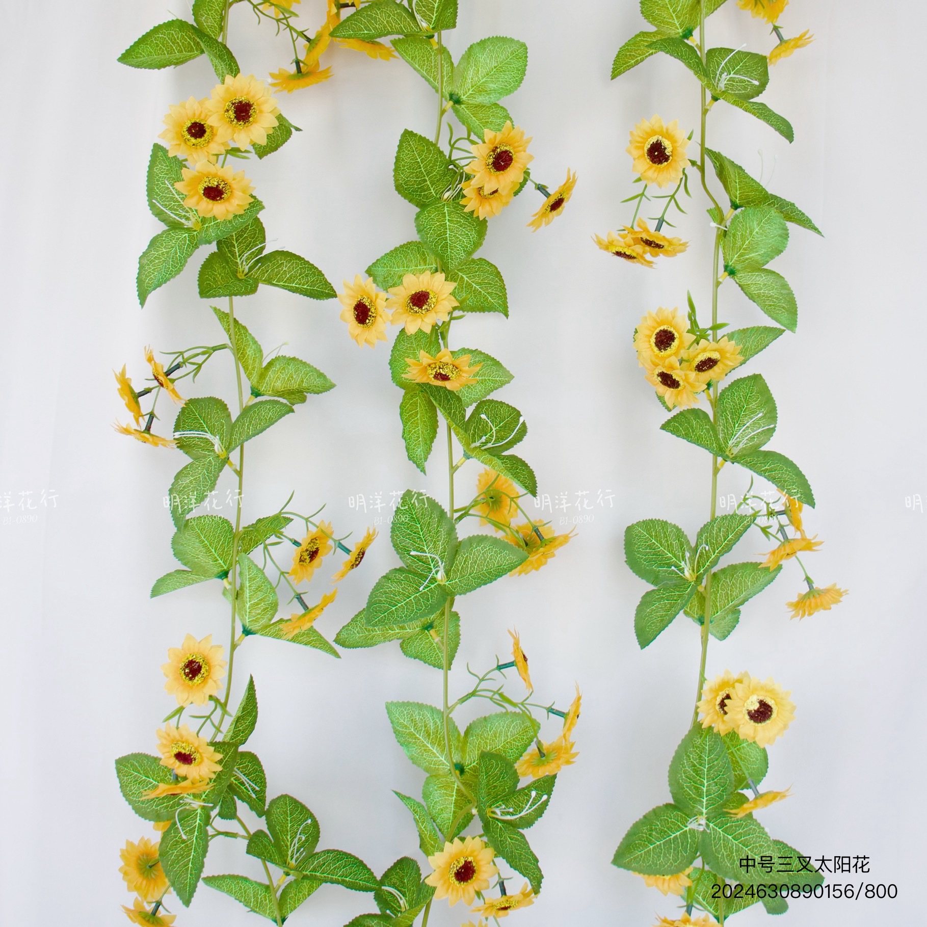 藤条艺术品 室内外装饰 仿真花装点家居 手工制作 美观向日葵 仿真花 绢布花