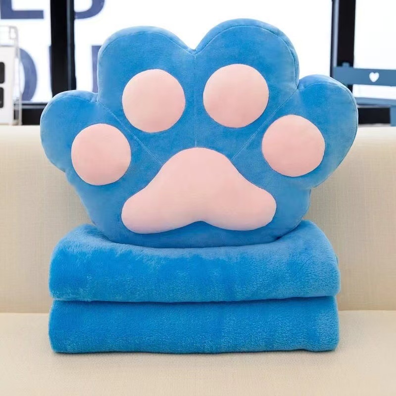 猫爪空调毯创意儿童玩具 小动物毛绒玩具 软体舒适安全亲肤毛绒玩具 适合儿童的可爱礼物详情图6