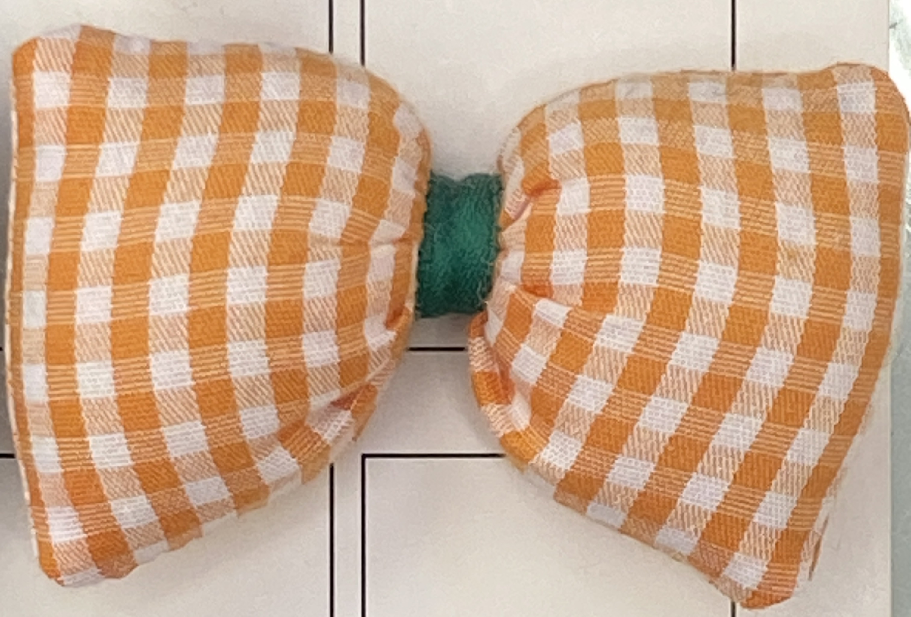 彩色充棉格子大领结经典布艺配件7.5公分详情图4