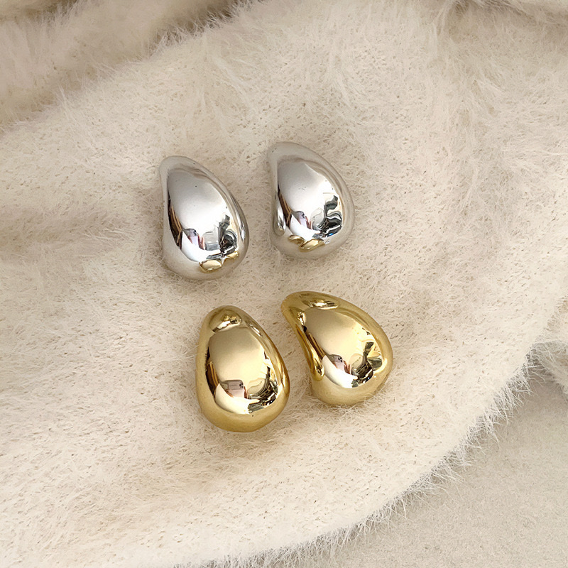 欧美潮流轻奢复古高级感C形水滴耳环女耳饰圆圈耳环耳耳环细节图