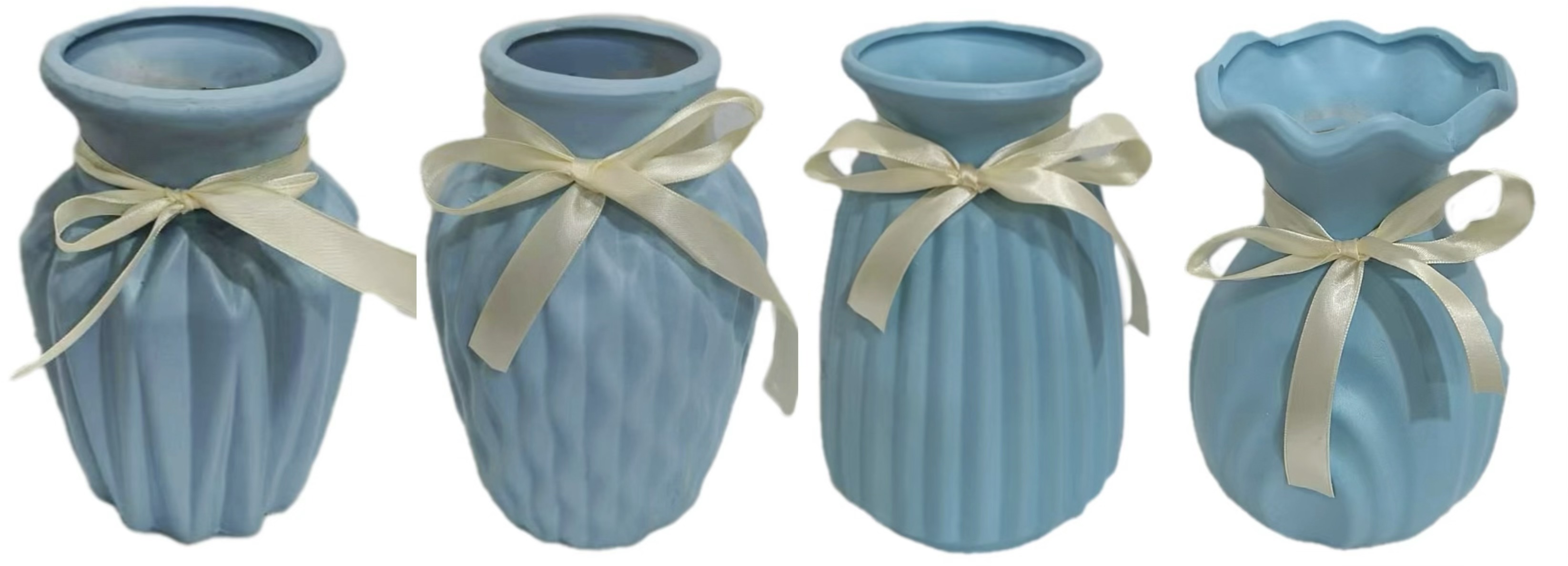 落地高花瓶大号陶瓷菱镁摆件客厅干花插花家居白色现代简约玄关插花陶瓷工艺品白底实物图