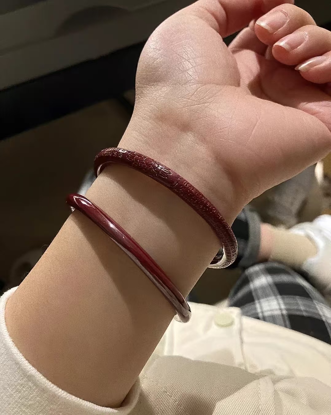 Cinnabar bracelet