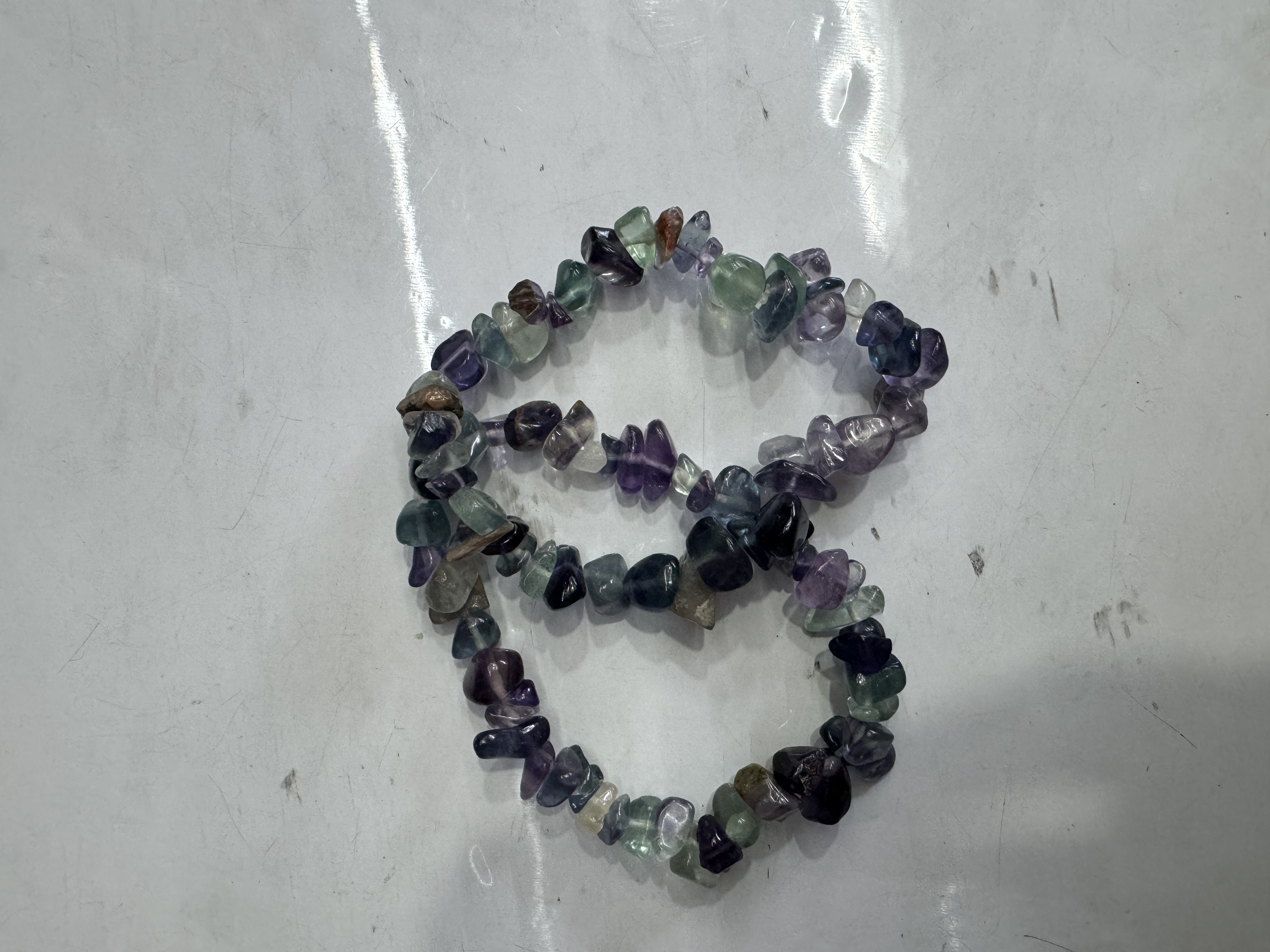 亚马逊货源手工穿珠 天然水晶碎石手链手镯厂家批发手链饰品手串产品图