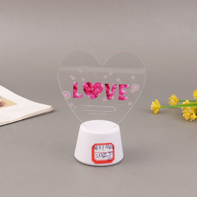 跨境新款我爱你led带底座灯牌节日装饰灯LED电子蜡烛摆件道具批发夜灯详情图5