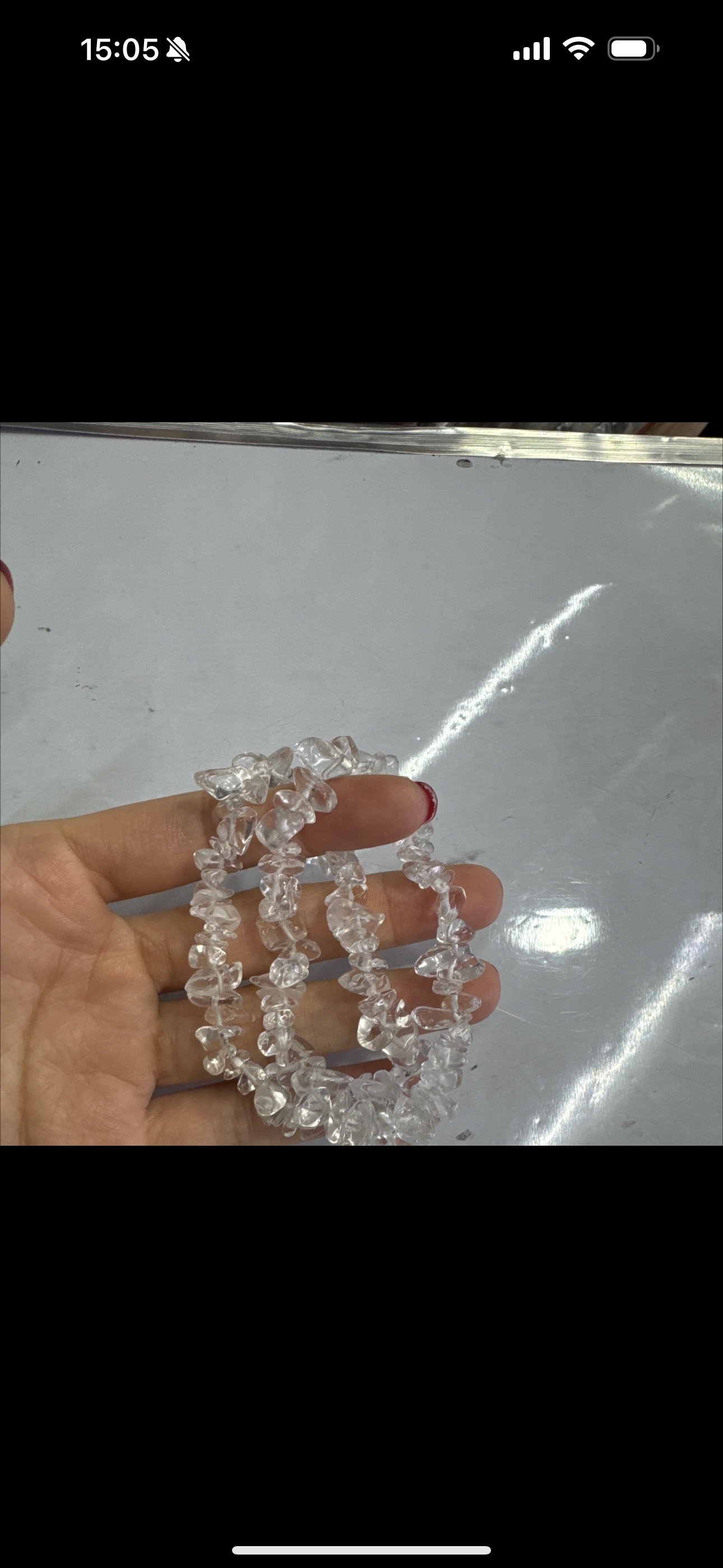 天然水晶玛瑙七彩碎石弹力手链不规则欧美跨境手饰批发手链饰品手串详情图3