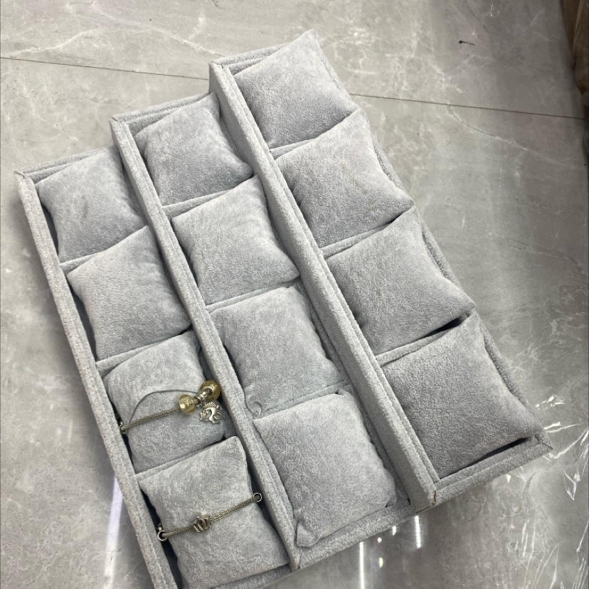 三层台阶12个枕头盘子灰色详情图2