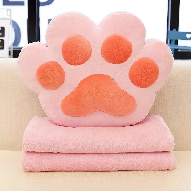 猫爪空调毯创意儿童玩具 小动物毛绒玩具 软体舒适安全亲肤毛绒玩具 适合儿童的可爱礼物详情图8