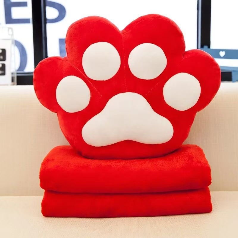 猫爪空调毯创意儿童玩具 小动物毛绒玩具 软体舒适安全亲肤毛绒玩具 适合儿童的可爱礼物详情图7