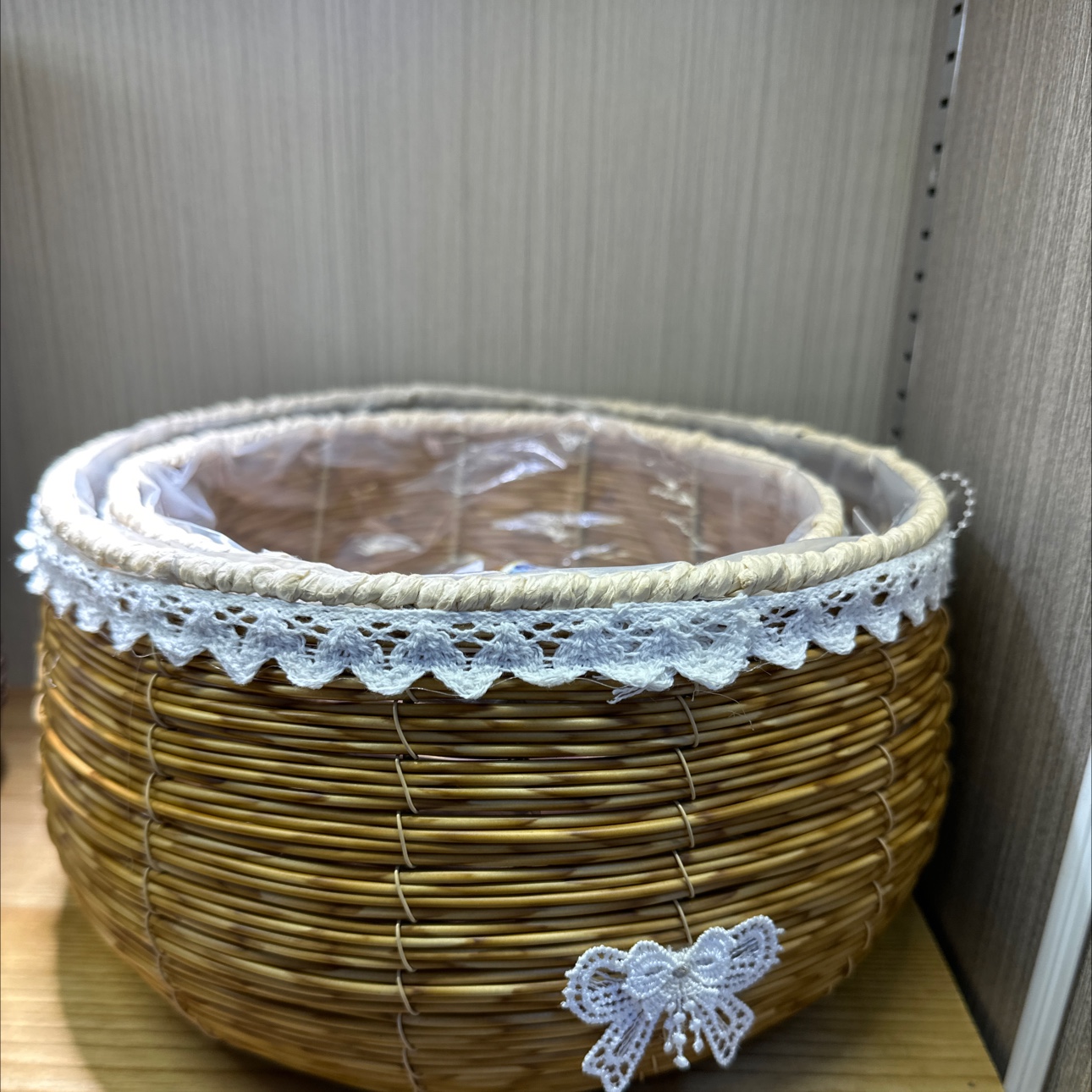 Mini home handcrafted flower basket, storage basket, flowerpot, potted plant, multi-functional storage, decoration, fashionable and practical home quality flower basket