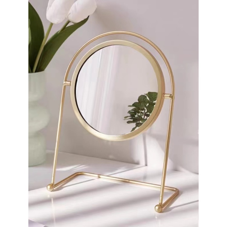 欧式现代风个性金色卧室客厅玄关墙面壁挂装饰镜子背景墙家居软装镜子详情图4