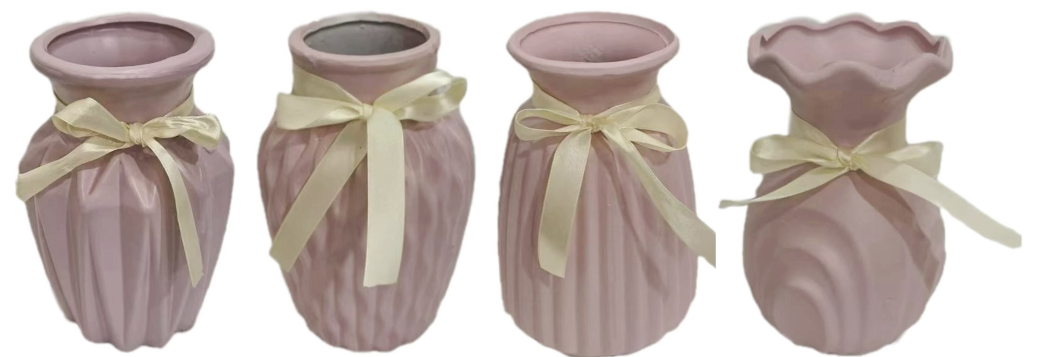 落地高花瓶大号陶瓷菱镁摆件客厅干花插花家居白色现代简约玄关插花陶瓷工艺品