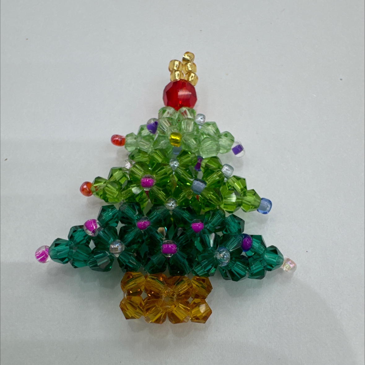 手工编织玻璃珠圣诞节配饰