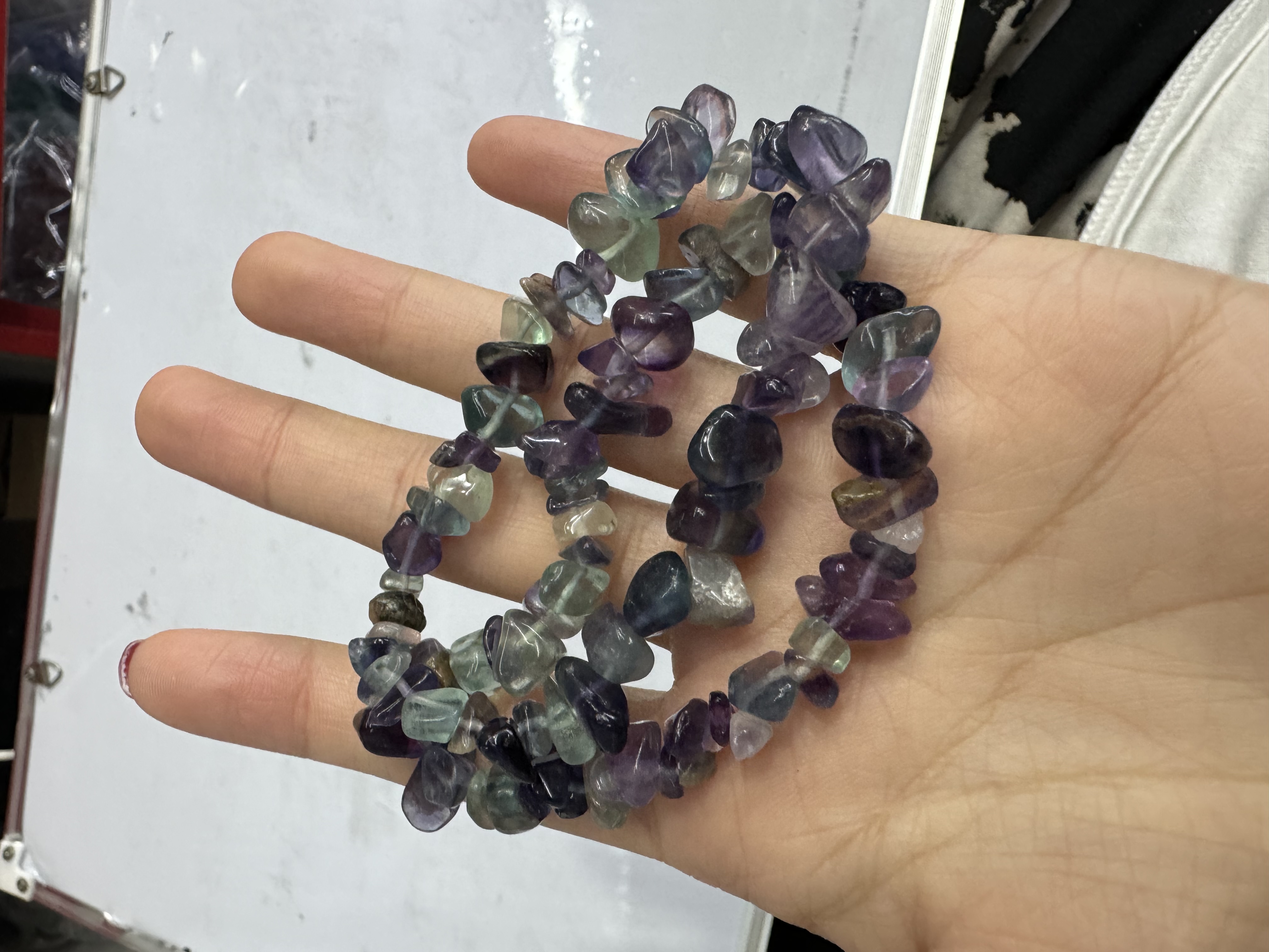 亚马逊货源手工穿珠 天然水晶碎石手链手镯厂家批发手链饰品手串详情图5