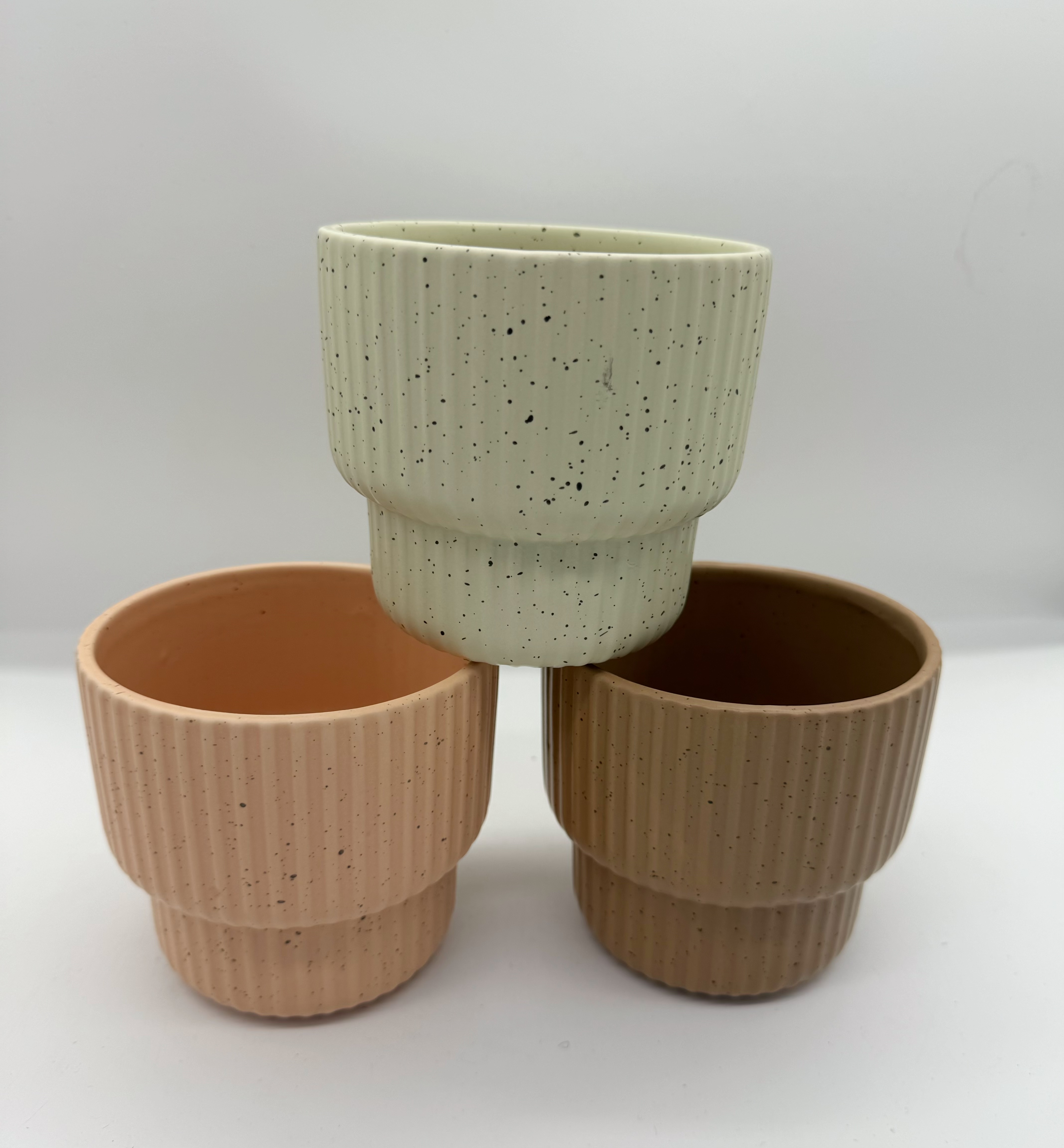 小清新陶瓷花盆产品图