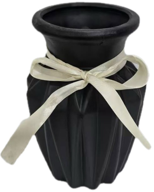 落地高花瓶小号陶瓷菱镁摆件客厅干花插花家居白色现代简约玄关插花陶瓷工艺品