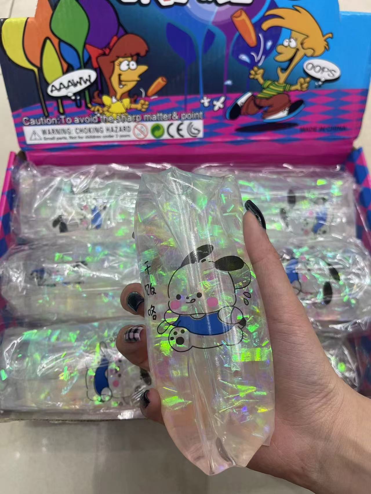 抓不住的水蛇 抓不住玩具 卡通三丽鸥 解压 玩具 文创 玩具 玉桂狗 库洛米 内销 外贸 畅销款 精美 包装 水袋细节图