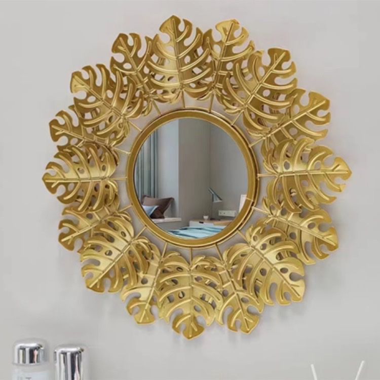 欧式现代风个性金色卧室客厅玄关墙面壁挂装饰镜子背景墙家居软装镜子详情图6