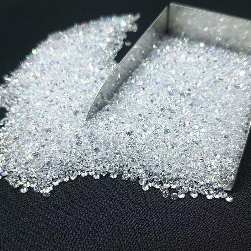 0.7-3.0mm round white zircon rough stone DIY diamond touch-up, small small diamond ring, stud earrings, jewelry accessories, loose diamonds, white rhinestone nail art, soft clay diamond ball, white rhinestone nail art detail image 2