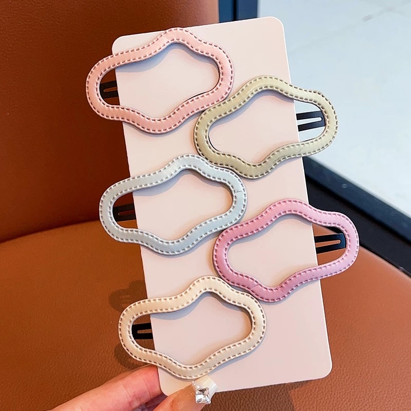 Dopamine macaron BB clips, ins style, cute Japanese and Korean hair clips, bangs clips, side clips, broken hair clips, hair clips, hair accessories, multiple colors to choose from, Nini accessories, pu cloud clips, women's headwear