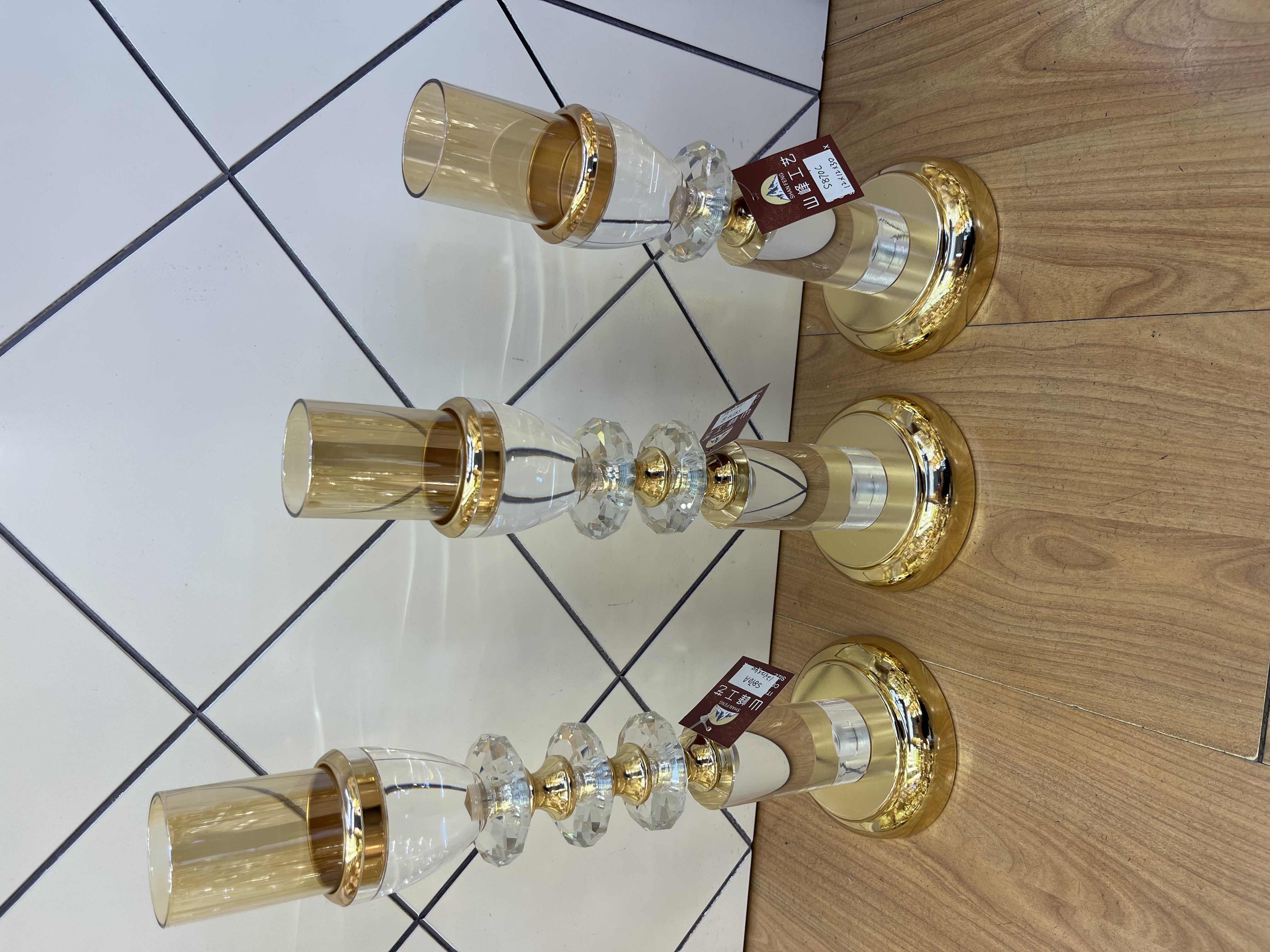 S870A新款烛台 水晶玻璃烛台 金属烛台 欧式烛台装饰工艺品新款烛台 水晶玻璃烛台 金属烛台 欧式烛台装饰工艺详情图13