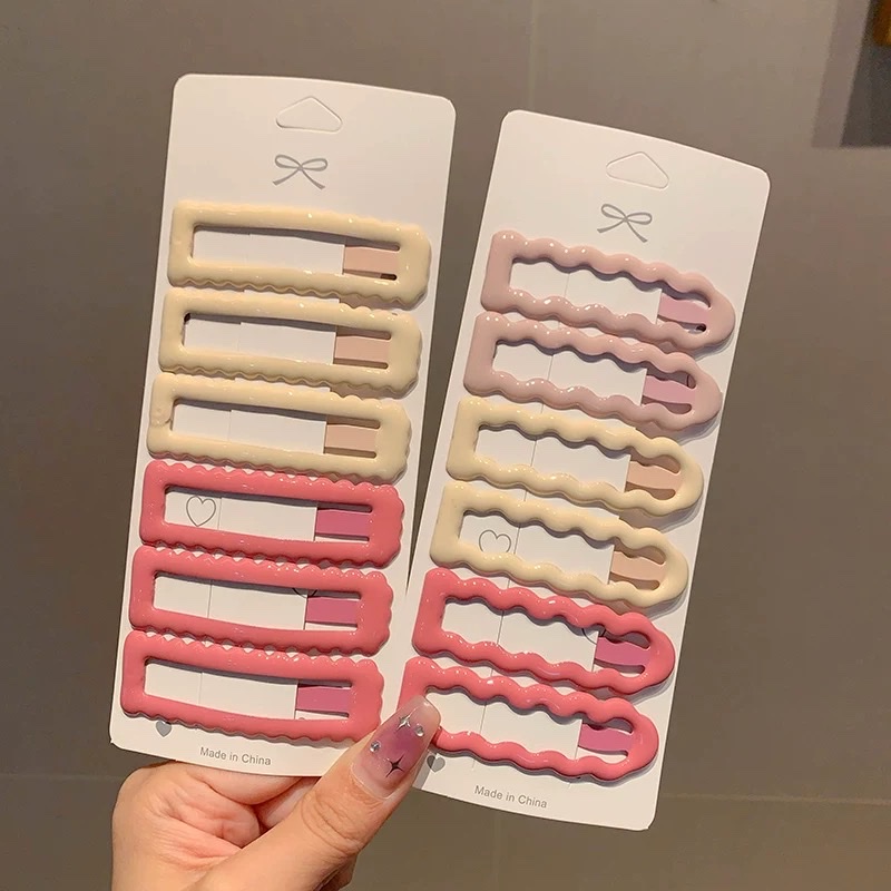Dopamine macaron BB clips, ins style, cute Japanese and Korean hair clips, bangs clips, side clips, hair clips, hair accessories, multiple colors to choose from, Nini accessories, hair clips, water drop clips, headwear Application Scenario