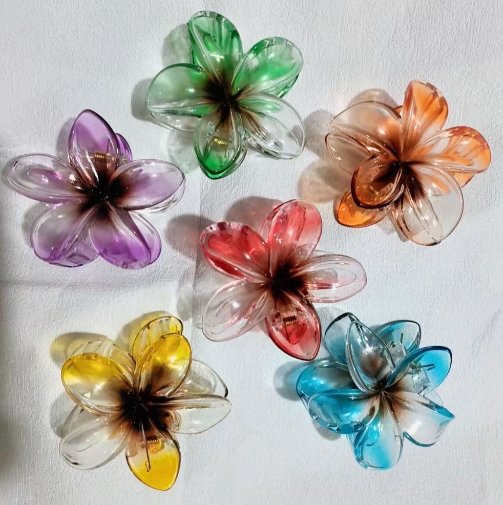 Korean-style flower claw headwear, hair accessories, frellia flower, fashionable ladies' headwear, hair clips, shark clips, popular accessories, Nini accessories, candy-colored macaron-colored matte women's headwear detail image 2