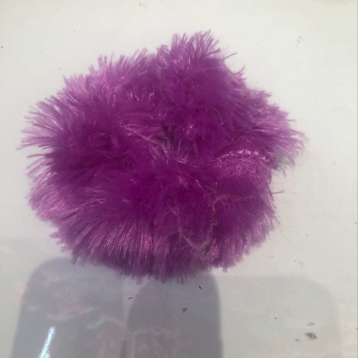 时尚孔雀毛毛发圈，新潮流行时尚夸张毛发饰饰品详情图2