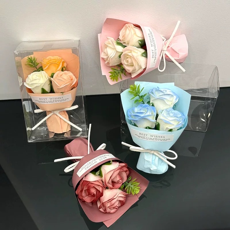 迷你见面玫瑰成品口袋小花束教师节永生花仿真花干花伴手礼送老师永生花永生花束教师节礼物花细节图