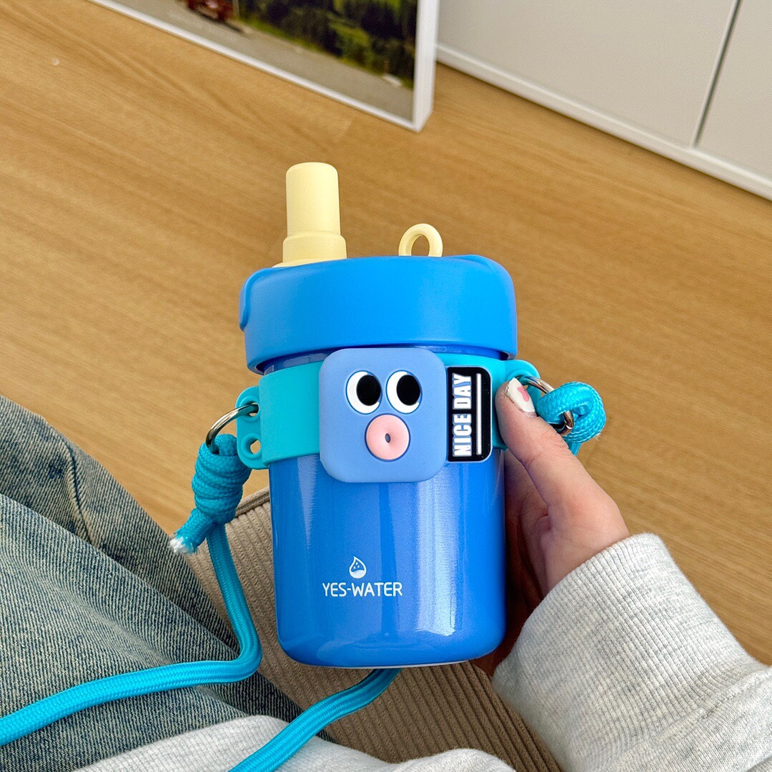 搞怪趣味保温杯水杯保温大容量斜挎细节图