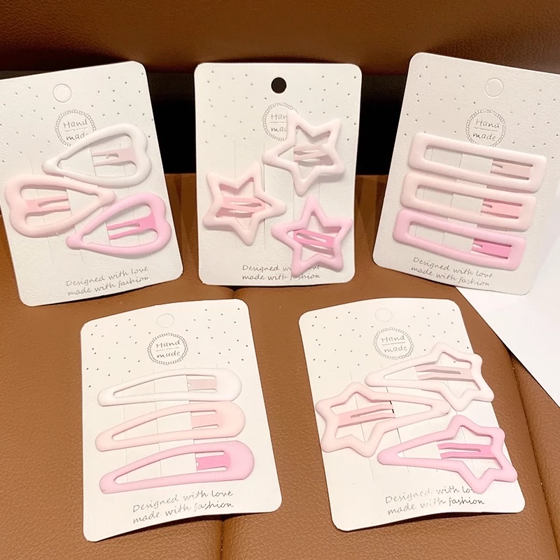 多巴胺马卡龙BB夹ins风 日韩可爱发夹刘海夹侧边夹碎发夹子发卡发饰 多色可选 妮妮饰品 渐变水滴夹女性头饰产品图