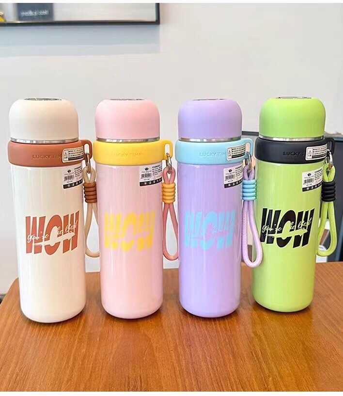 提绳字母保温杯