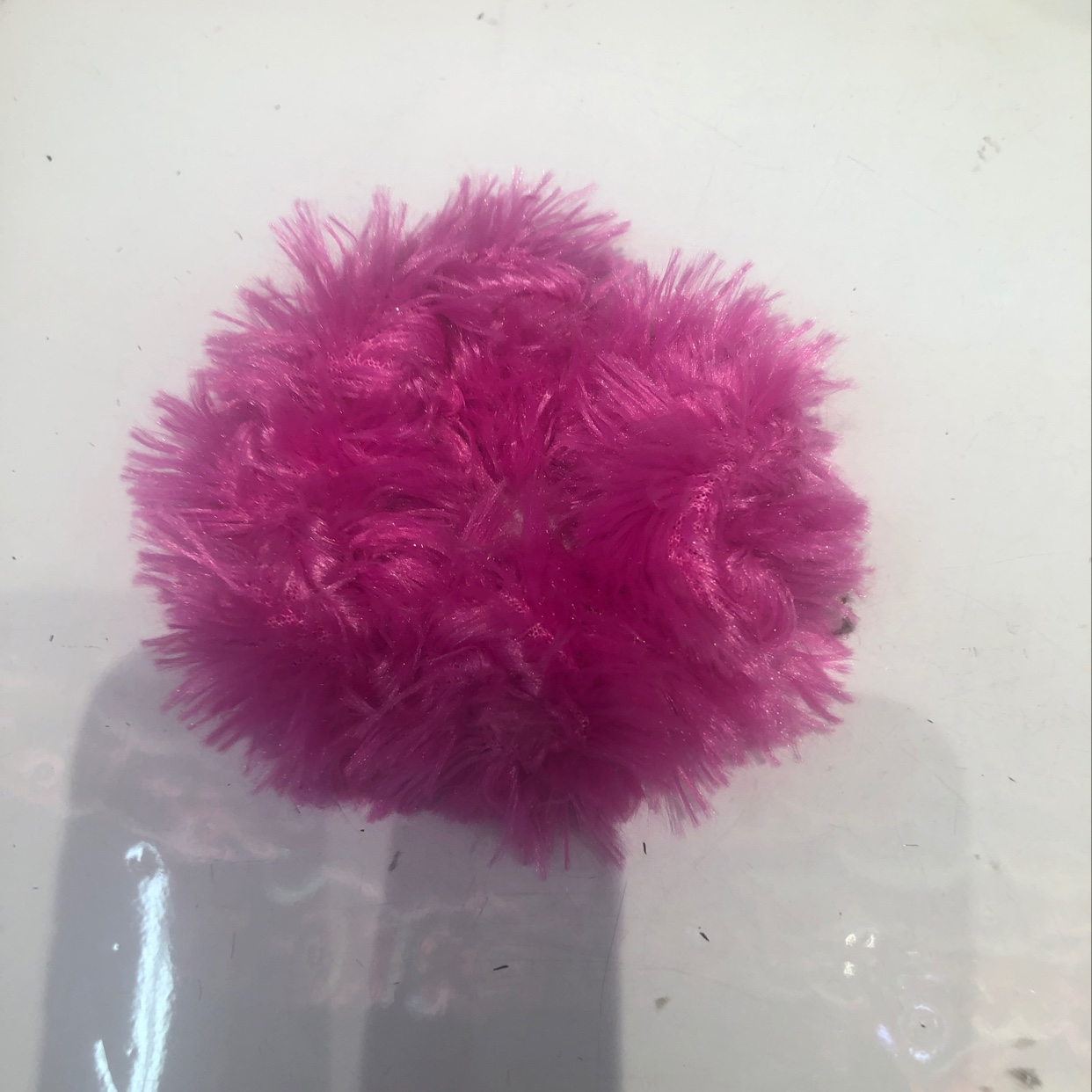 时尚孔雀毛毛发圈，新潮流行时尚夸张毛发饰饰品细节图