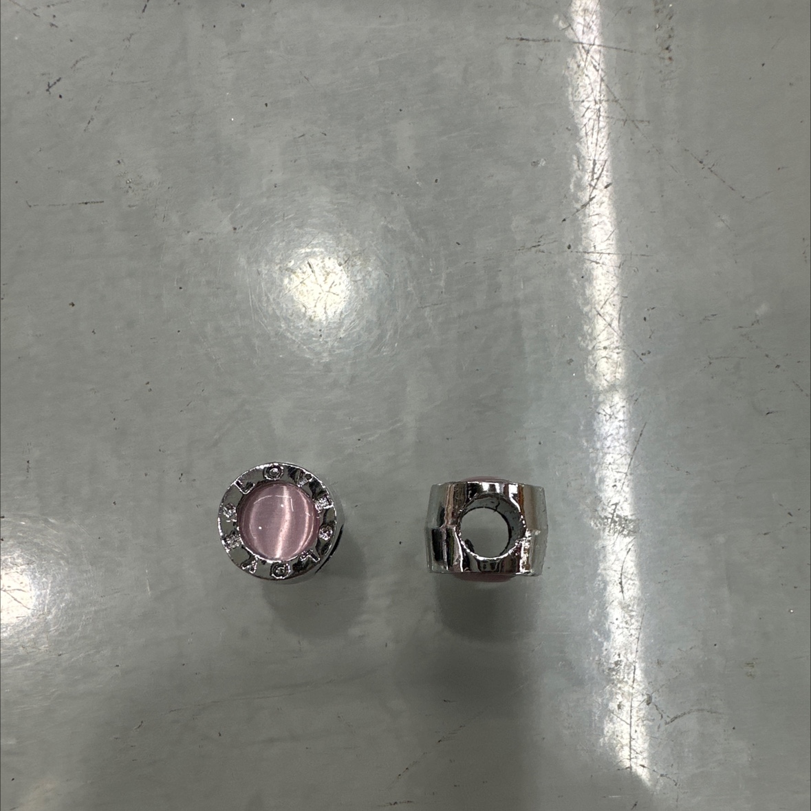 DIY手链配件串珠 合金珠子猫眼配件 厂家饰品配件批发