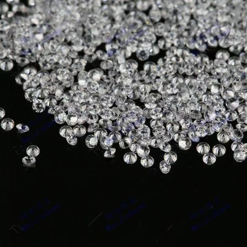 0.7-3.0mm round white zircon rough stone DIY diamond touch-up, small small diamond ring, stud earrings, jewelry accessories, loose diamonds, white rhinestone nail art, soft clay diamond ball, white rhinestone nail art Specification image