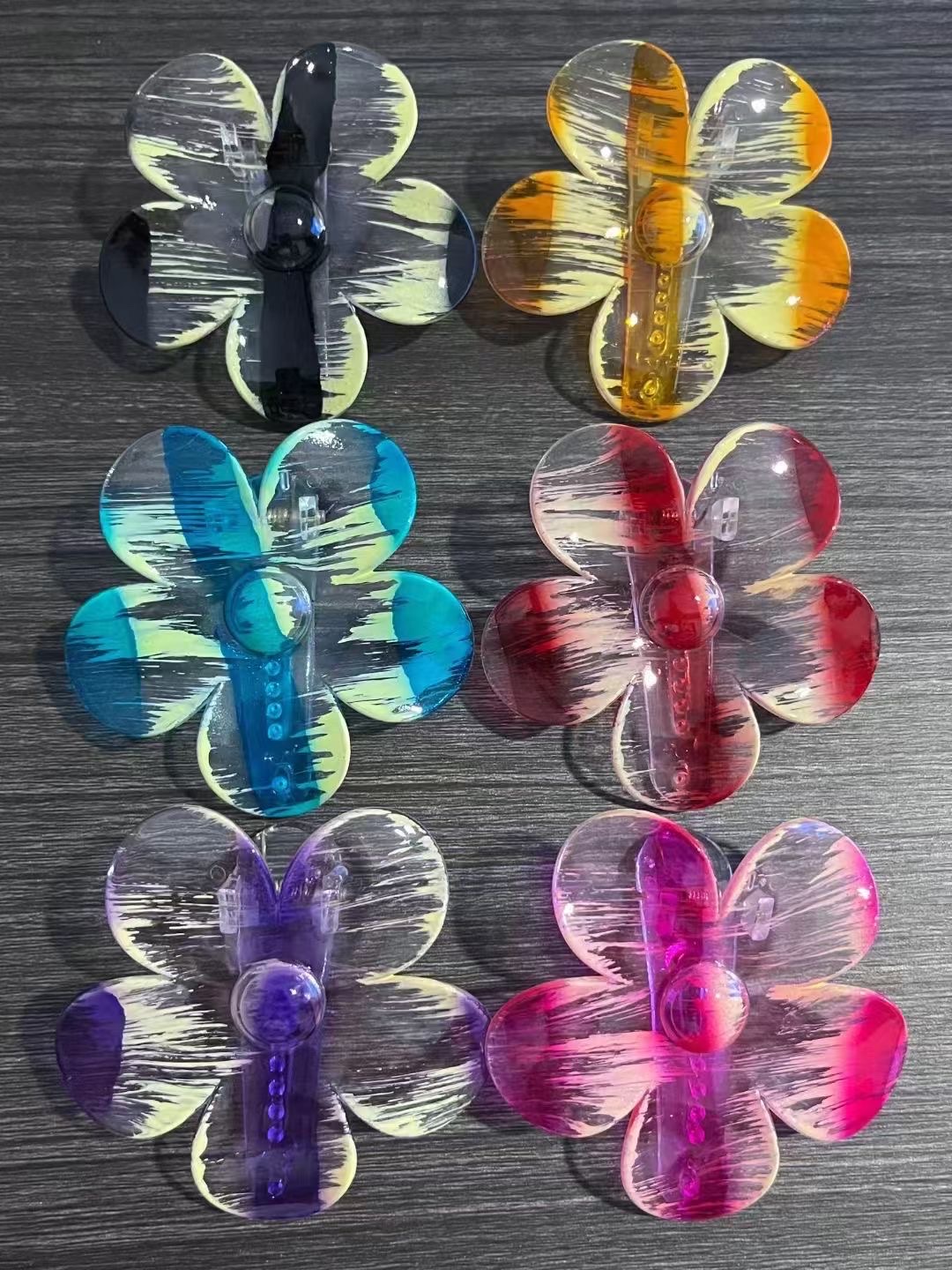 韩系花朵抓夹头饰发饰 鸡蛋花时尚女士头饰发夹 鲨鱼夹流行饰品妮妮饰品 糖果色 马卡龙色 女性头饰详情图3