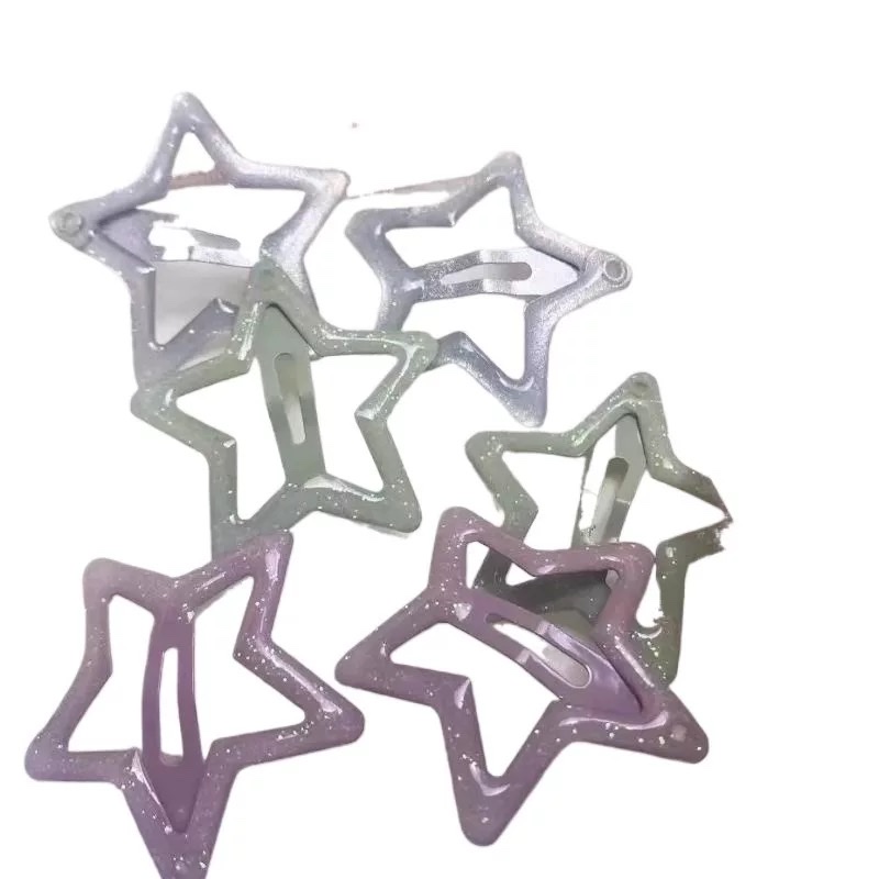 Dopamine macaron BB clip, ins style, Japanese and Korean cute hair clip, bangs clip, side clip, broken hair clip, hair clip, hair accessory, multiple colors to choose from, Nini accessory, star water drop clip, women's headwear, headwear, headwear detail image 5