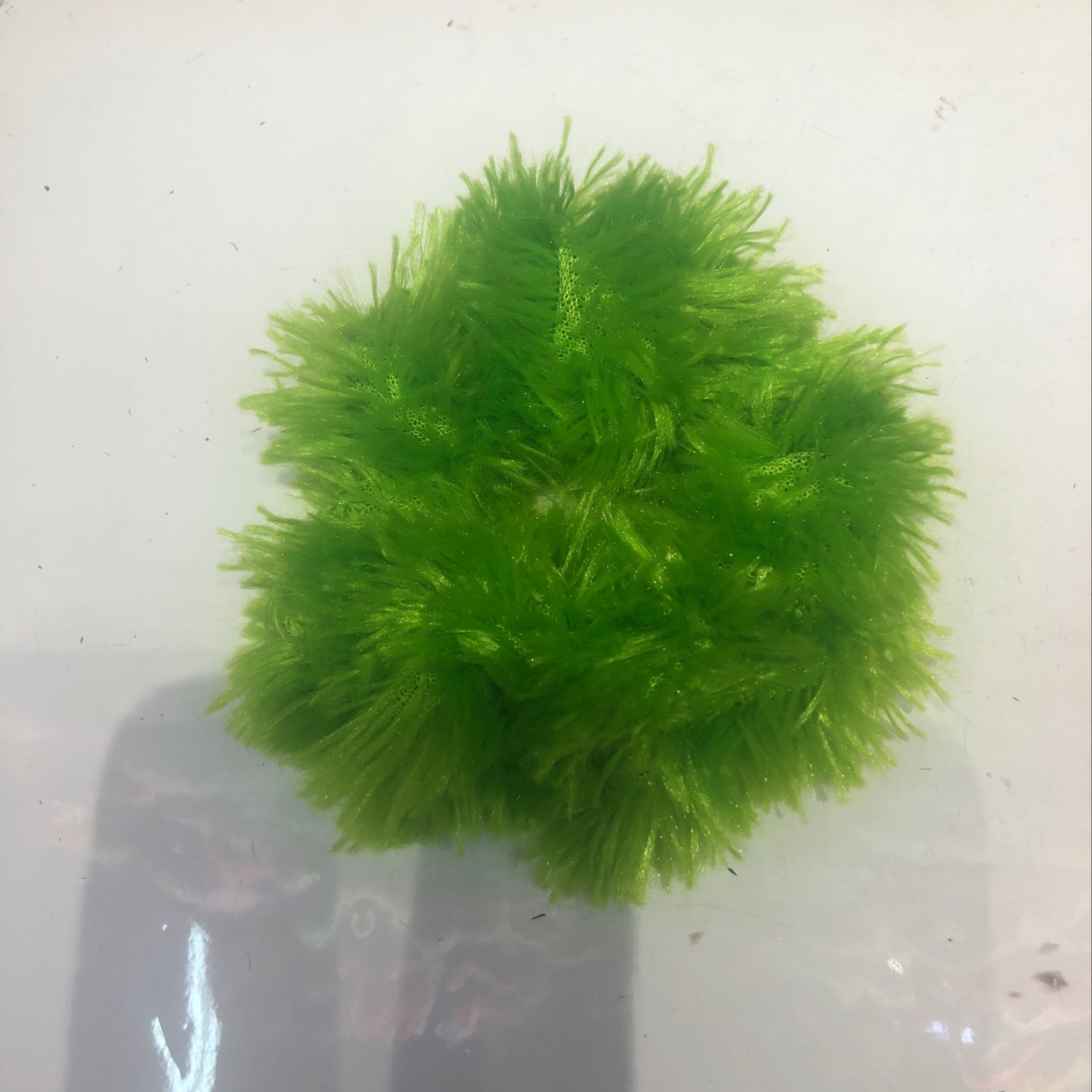 时尚孔雀毛毛发圈，新潮流行时尚夸张毛发饰饰品产品图