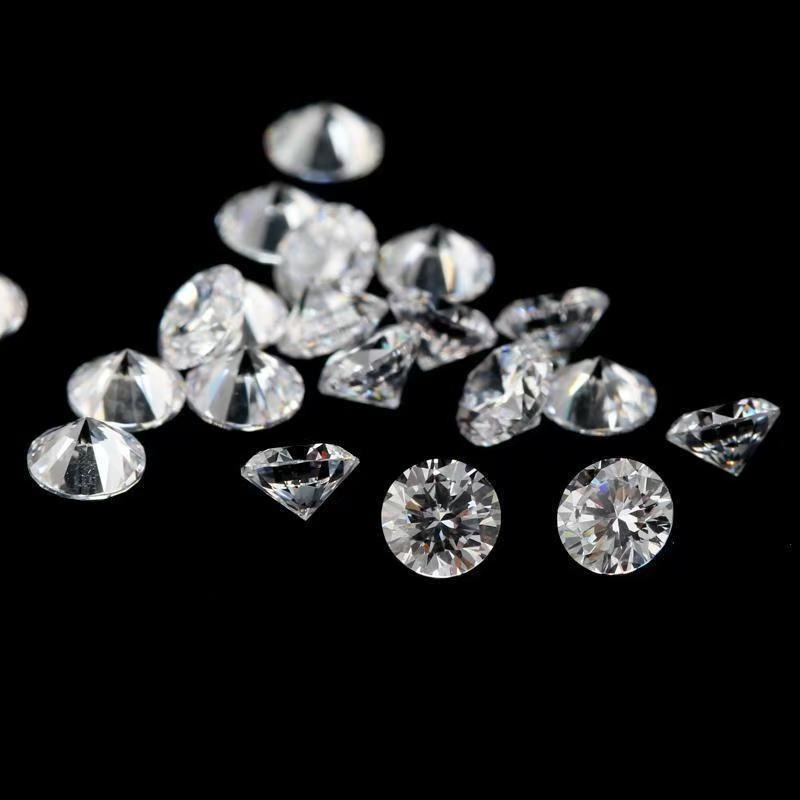 0.7-3.0mm round white zircon rough stone DIY diamond touch-up, small small diamond ring, stud earrings, jewelry accessories, loose diamonds, white rhinestone nail art, soft clay diamond ball, white rhinestone nail art Item Picture