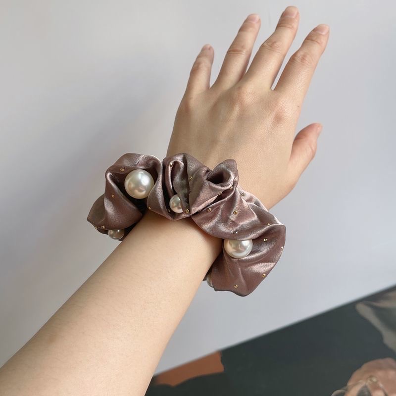 2024 Autumn/Winter permed diamond large intestine circle high-elasticity hair band, hair accessory hair band Specification image