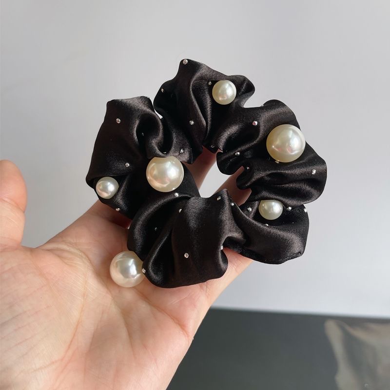 2024 Autumn/Winter permed diamond large intestine circle high-elasticity hair band, hair accessory hair band detail image 5