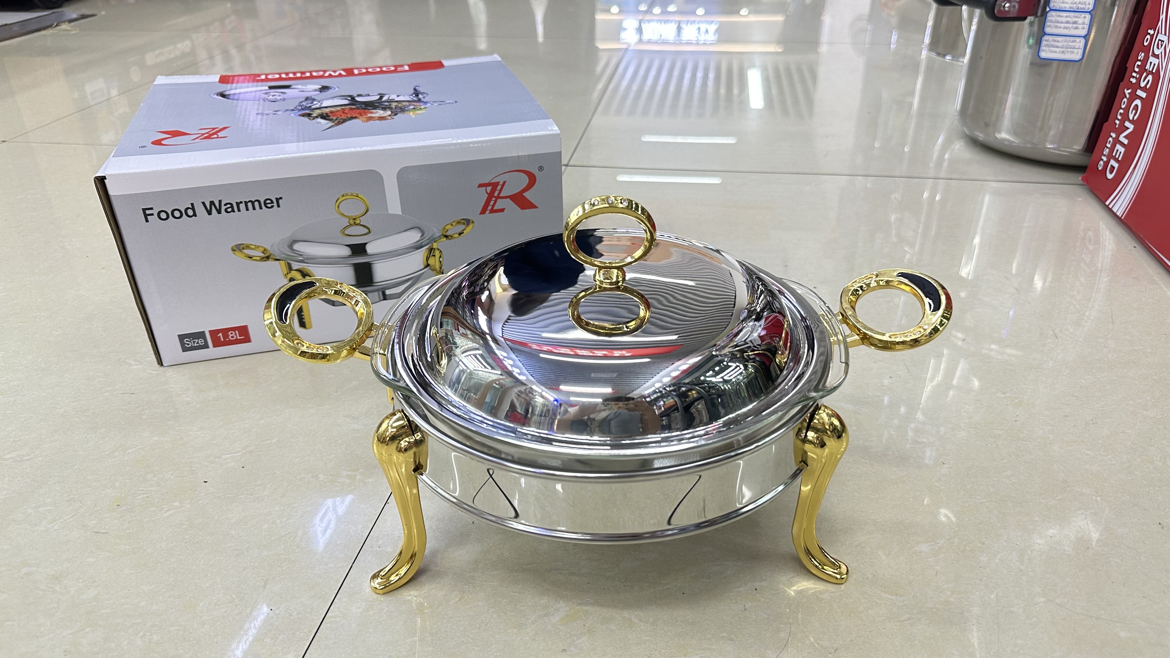 不锈钢玻璃酒精餐炉自助餐炉